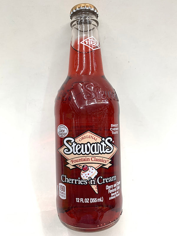 Stewart's Cherries'n Cream Made with Sugar glass bottles 4 ct